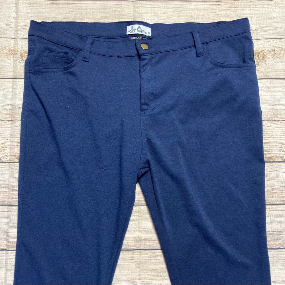L.A. Religions Navy Blue Stretchy Pants